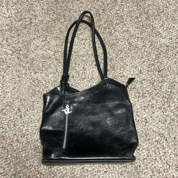 Vintage y2k Tuscany leather convertible backpack purse - Picture 1 of 11